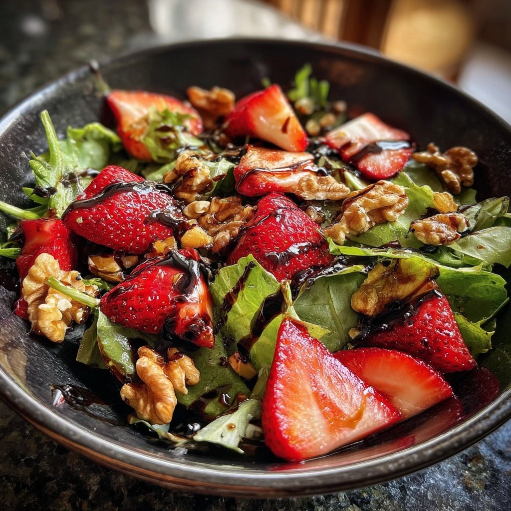 Refreshing Strawberry Balsamic Salad