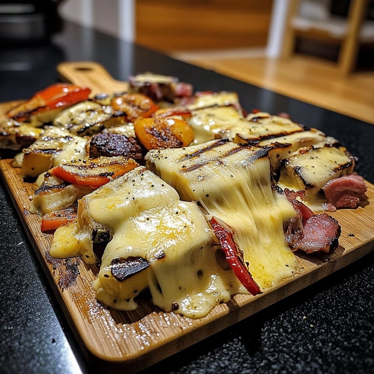 Raclette Party Ideas with Vegetables and Meats