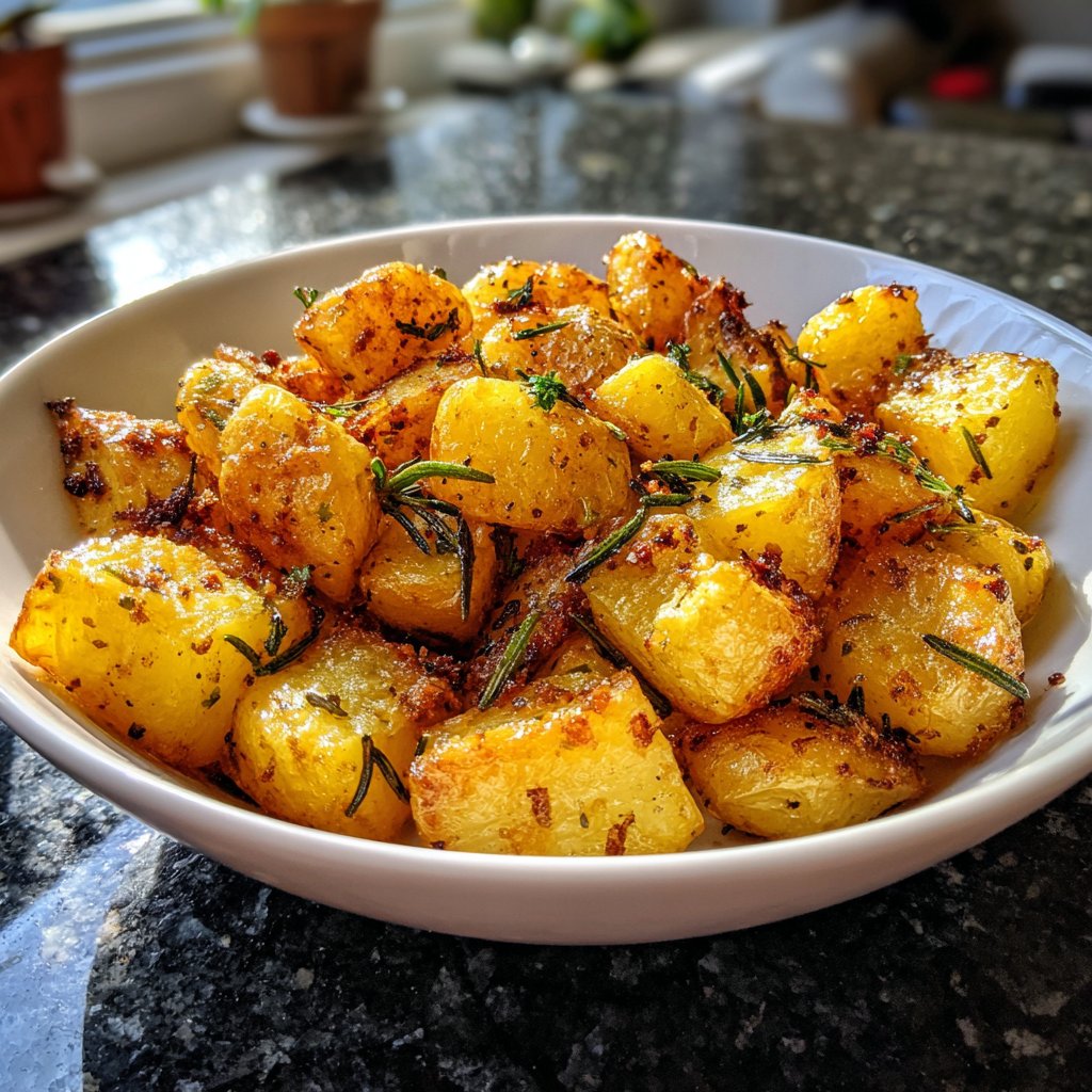 Herbed Lemon Airfried Potatoes