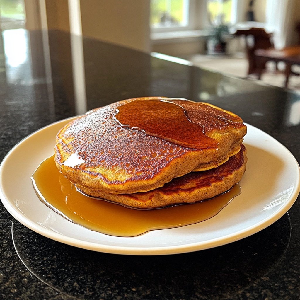 Fluffy Gingerbread Pancakes