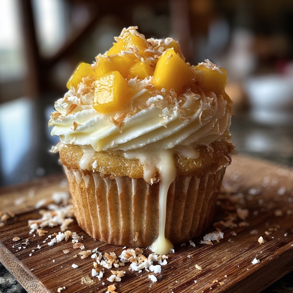 Mango Coconut Cupcake Bliss