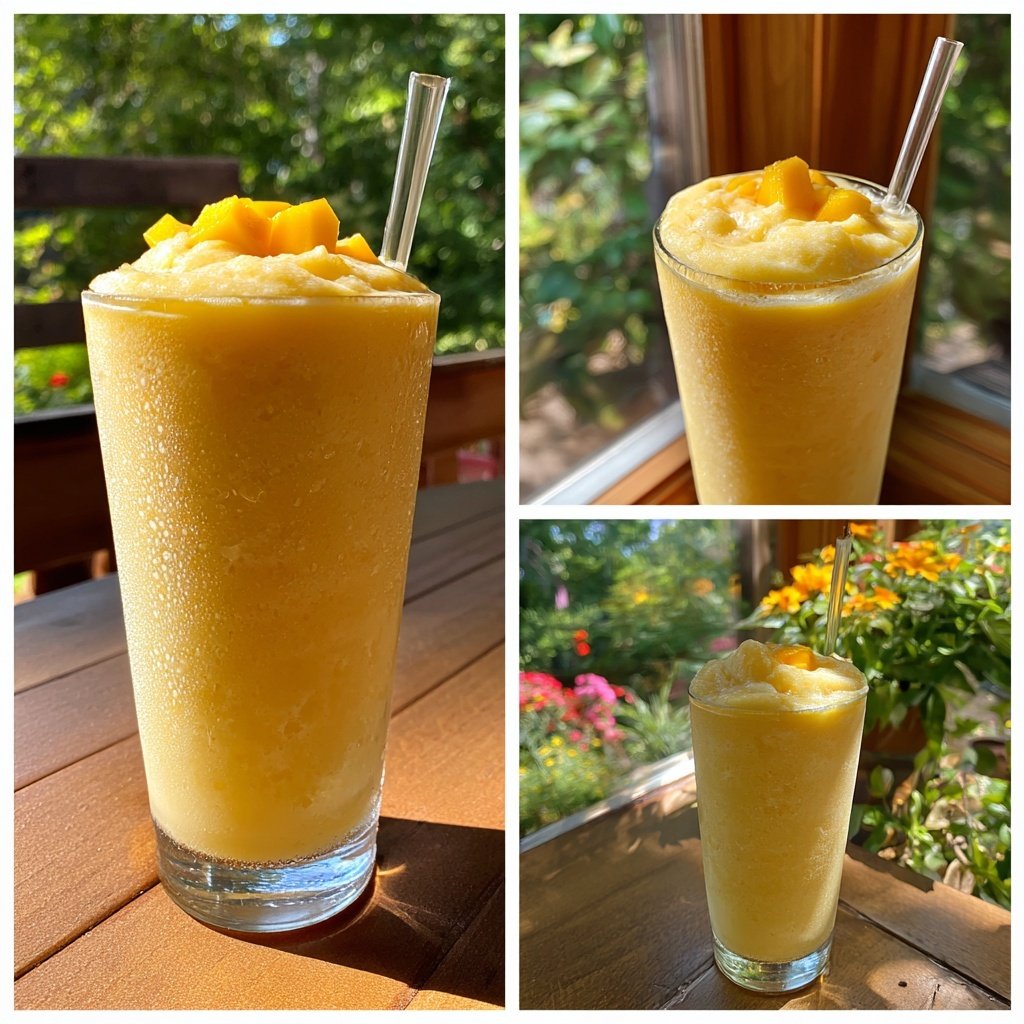 Mango Vanilla Sparkling Frappuccino