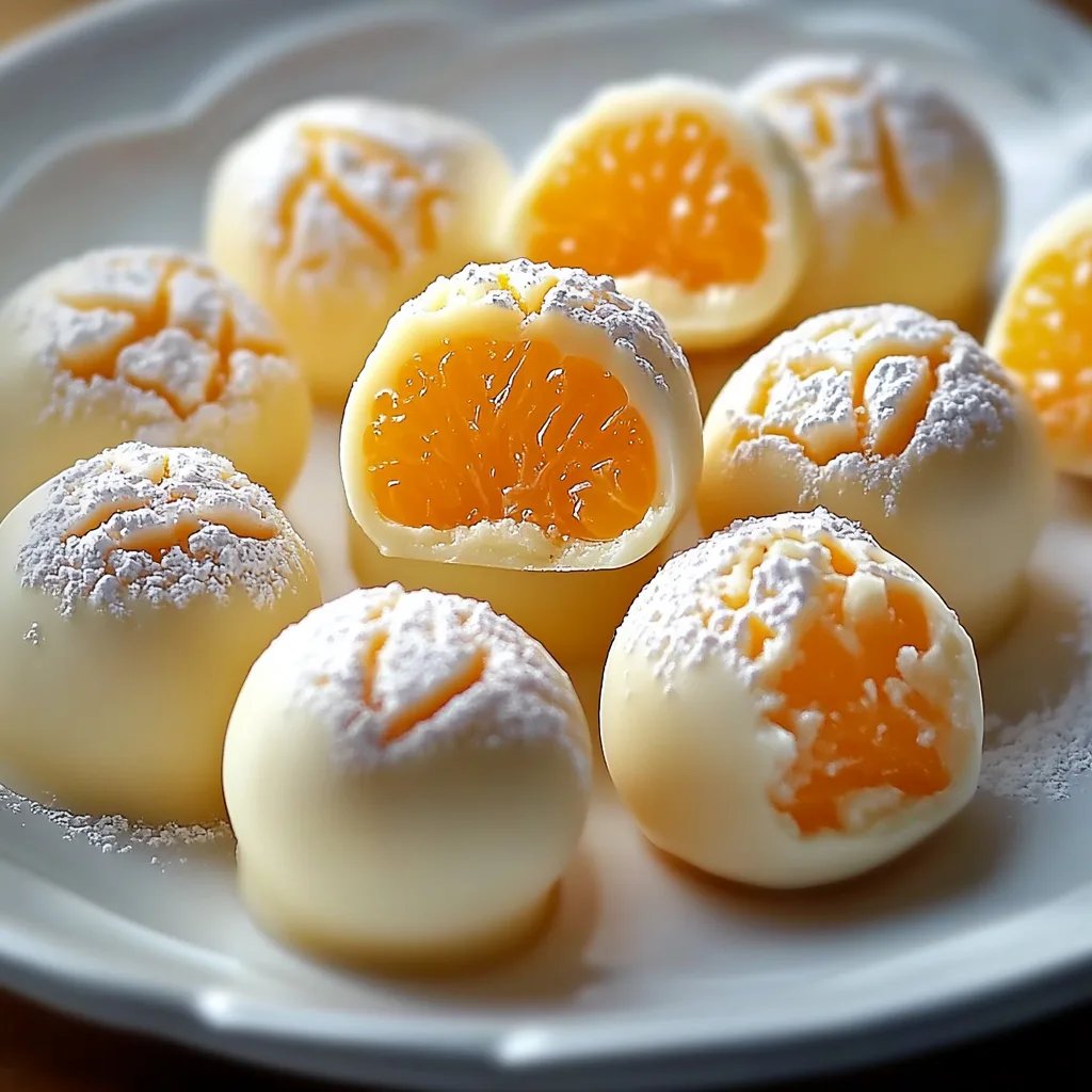 White Chocolate Orange Creamsicle Truffles