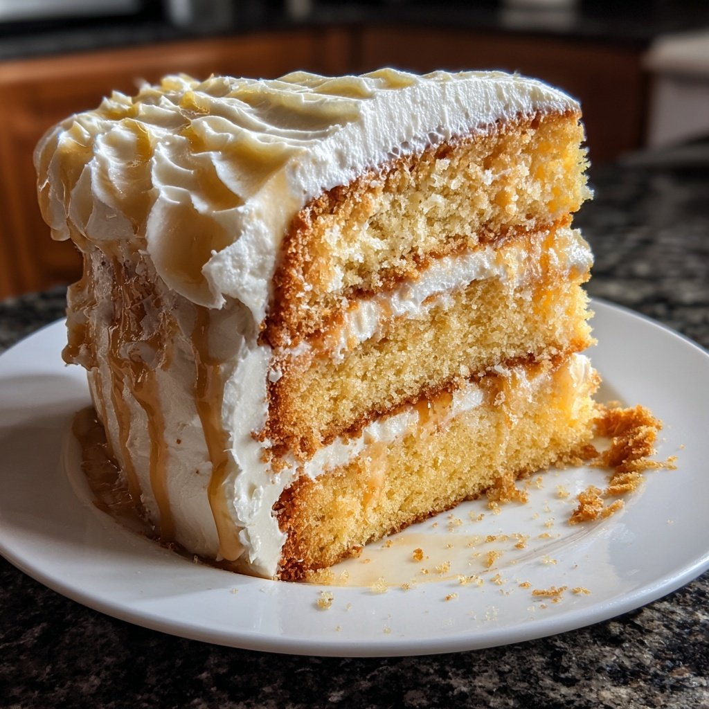 Vanilla Chiffon Cake with Whipped Cream Frosting