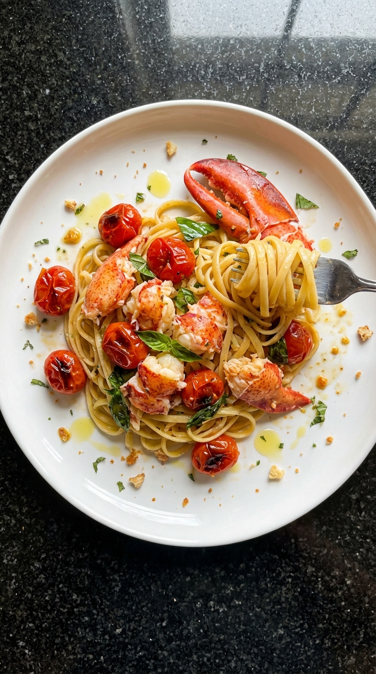 Lobster and Roasted Tomato Linguine
