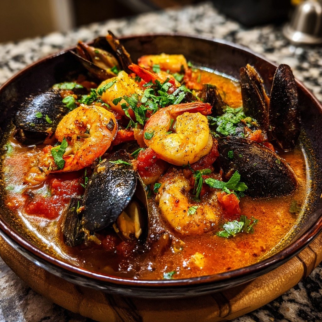 One-Pot Spicy Spanish Seafood Stew