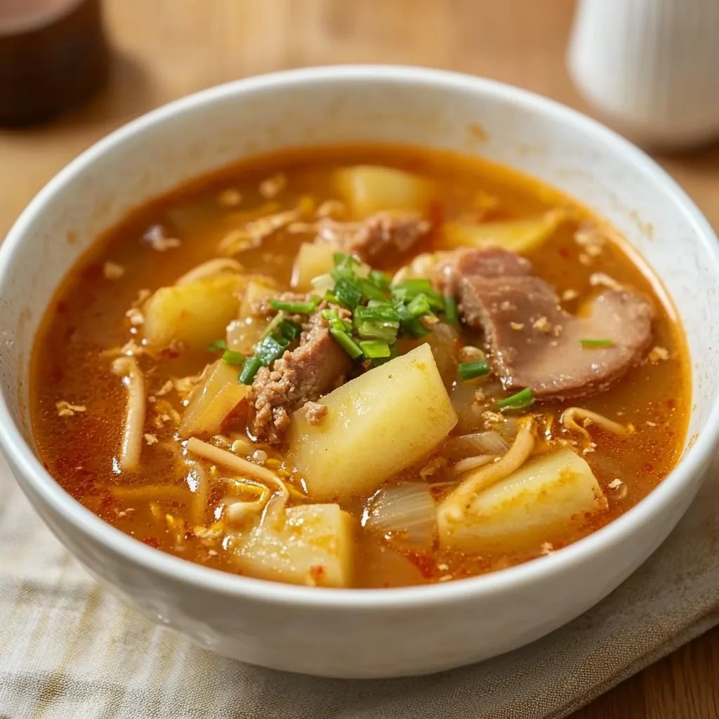 Korean Potato and Spam Stew