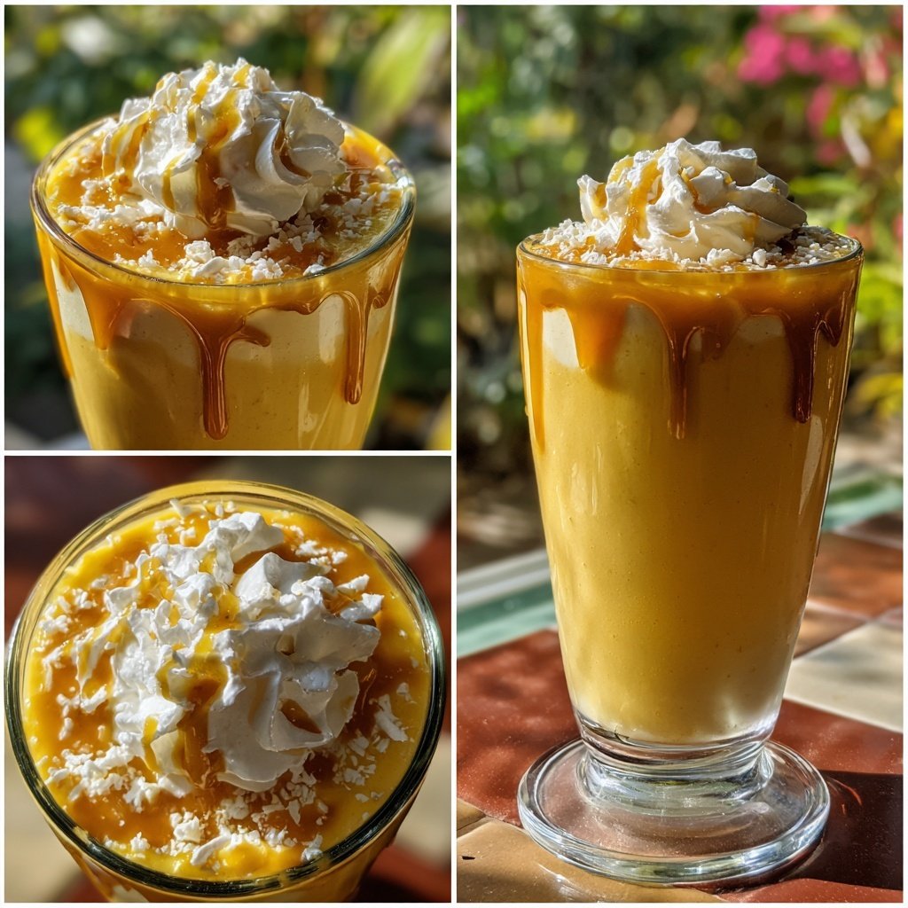 Mango Pudding Vanilla Frappe