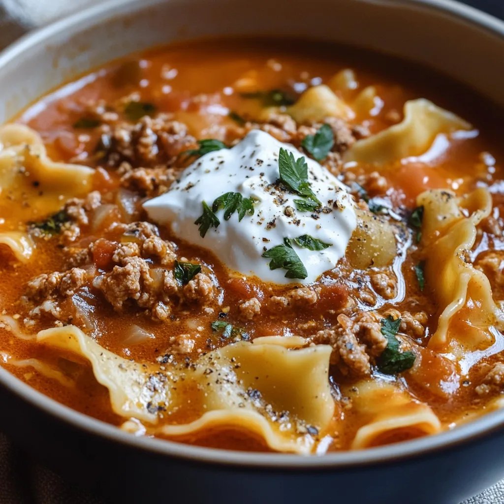 Easy One-Pot Lasagna Soup