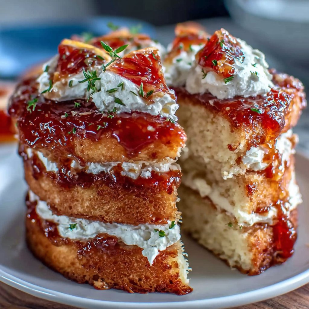 Blood Orange Spring Layer Cake
