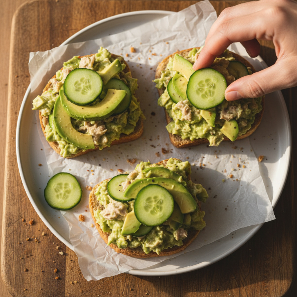 Avocado Tuna Salad Sandwiches