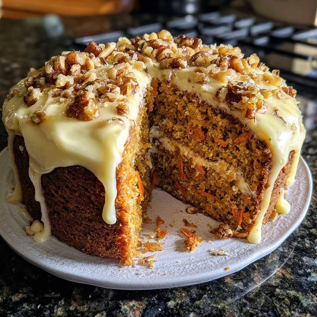 Carrot and Walnut Cake Delight