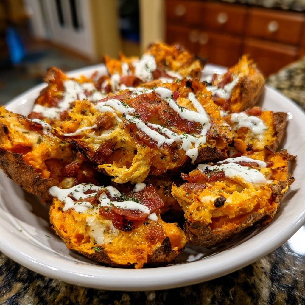 Chicken Bacon Ranch Sweet Potato