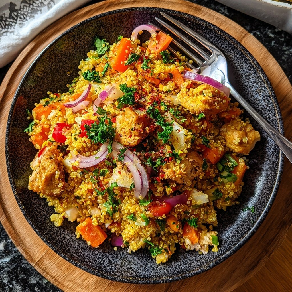 Lemon Zest Turkey Quinoa Salad