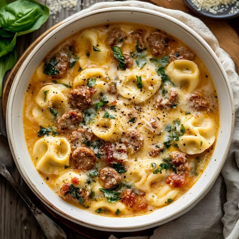 Sausage Tortellini Soup