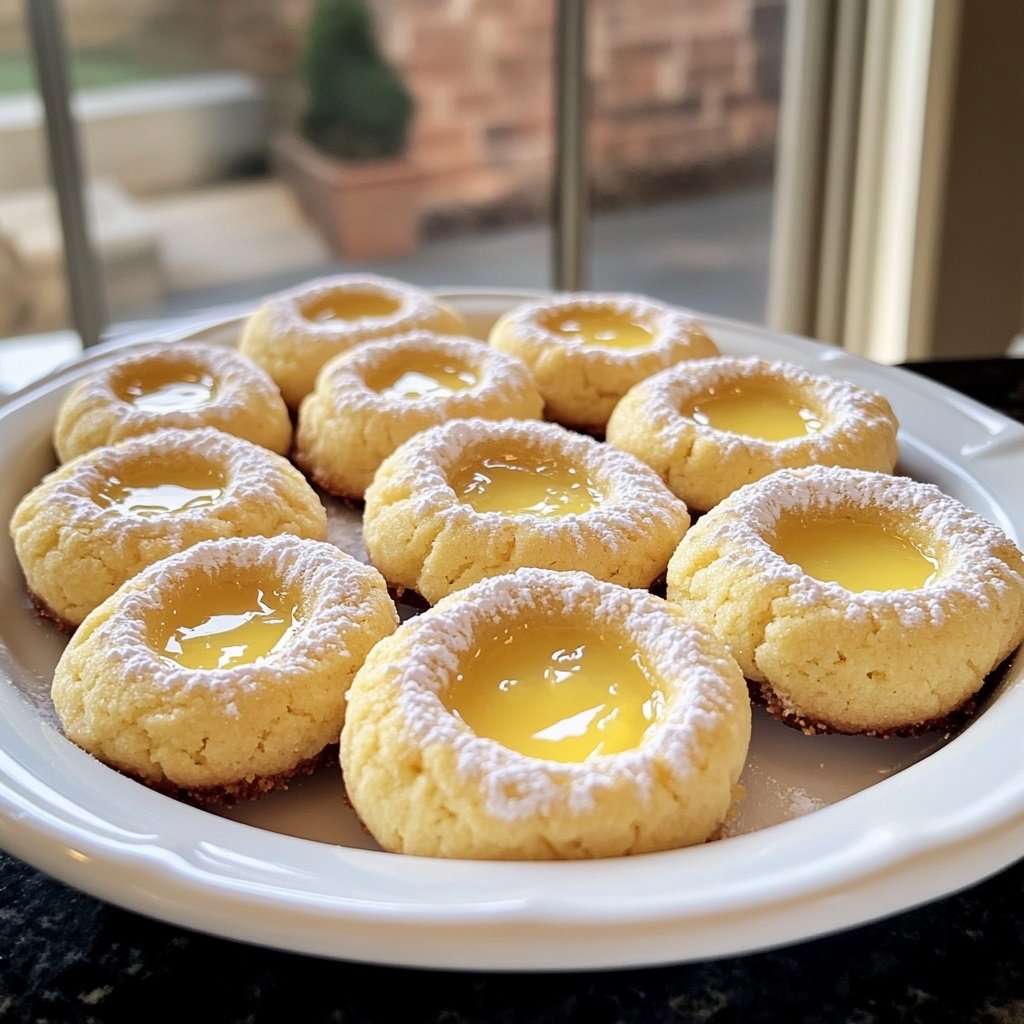 Lemon Zest Thumbprint Cookies