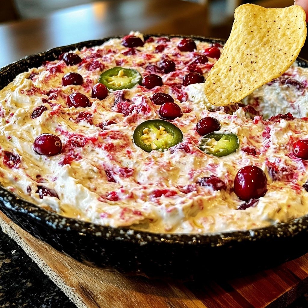 Cranberry Jalapeño Cream Cheese Dip