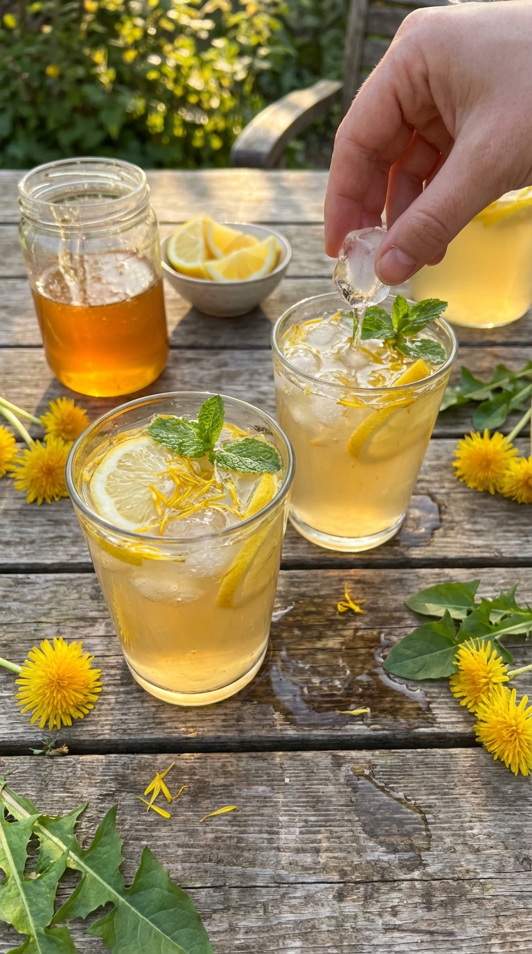 Honey Lemon Dandelion Refreshments