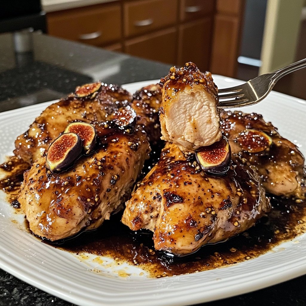 Balsamic Fig Glazed Chicken