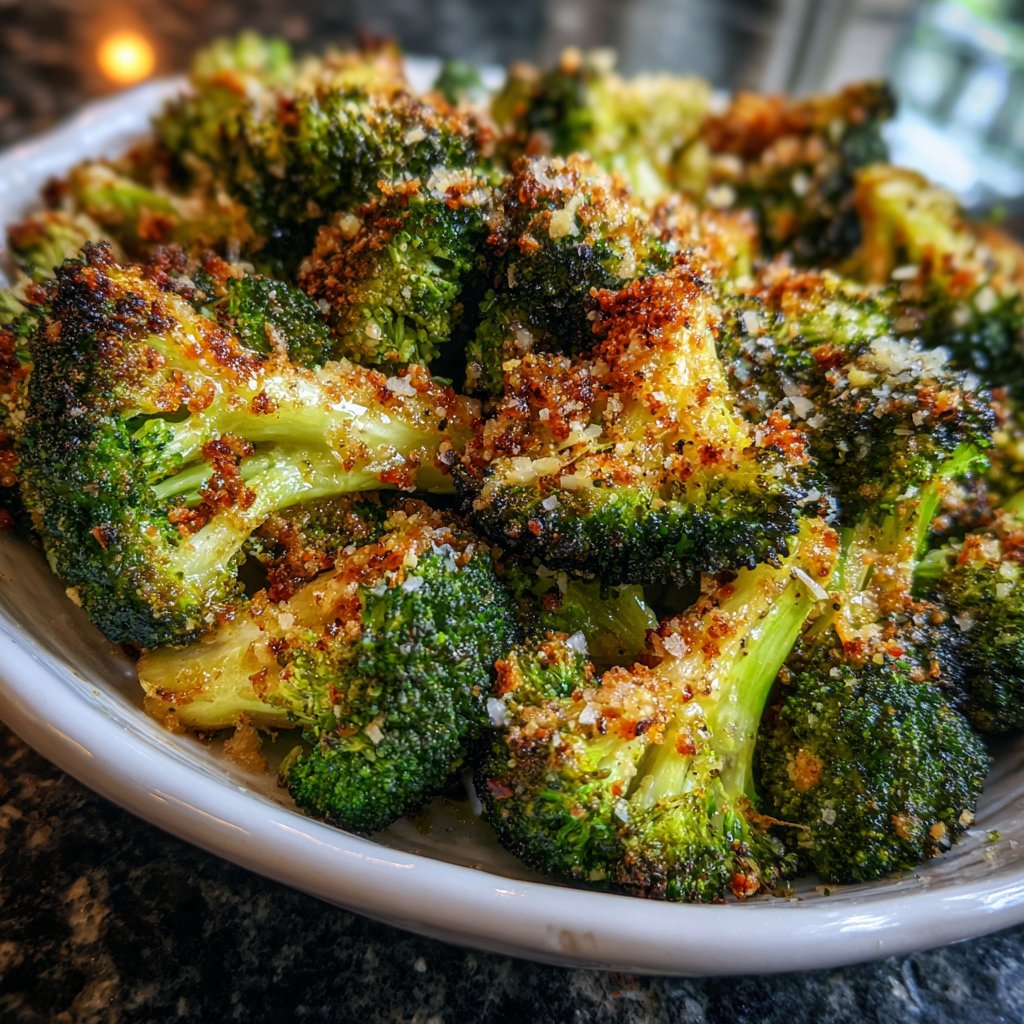 Garlic Parmesan Roasted Broccoli