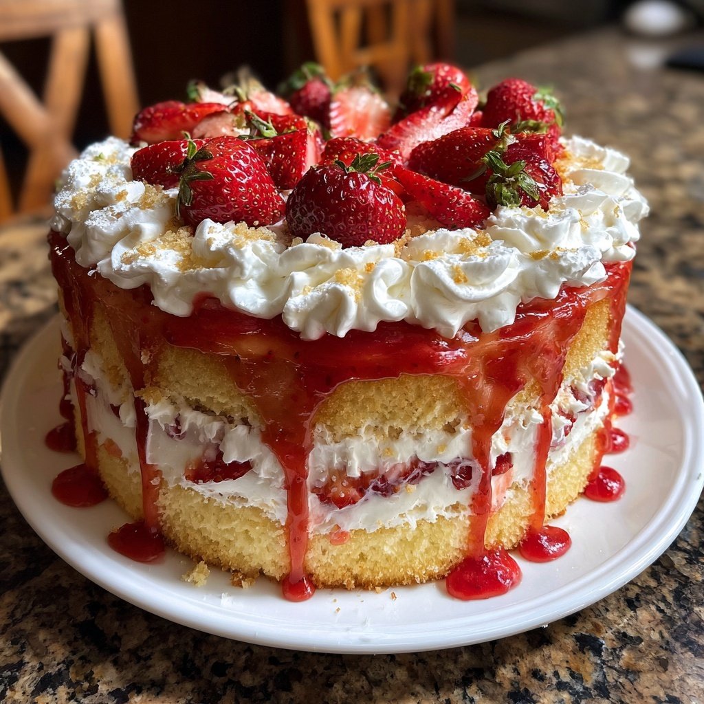 Strawberry Vanilla Cake