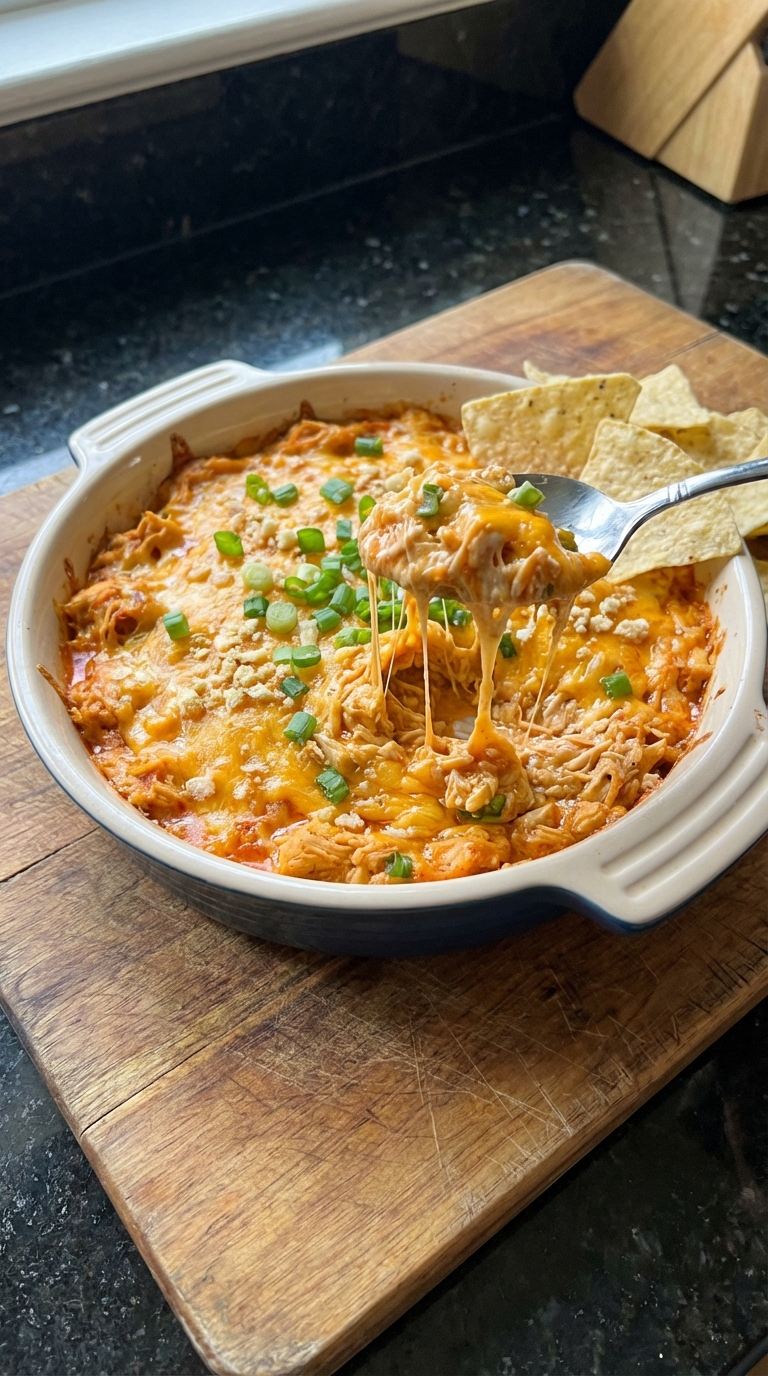 End Zone Buffalo Chicken Dip