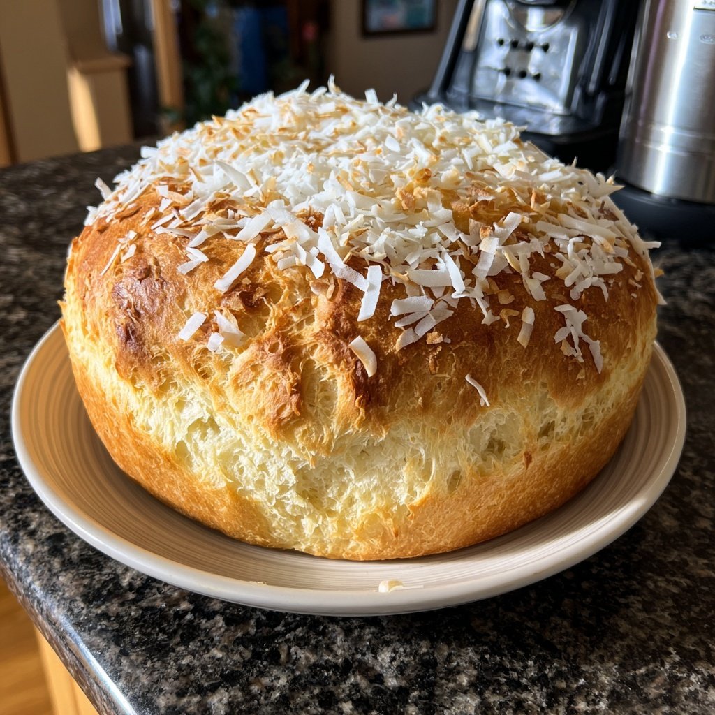 Hawaiian Sweet Bread with Coconut