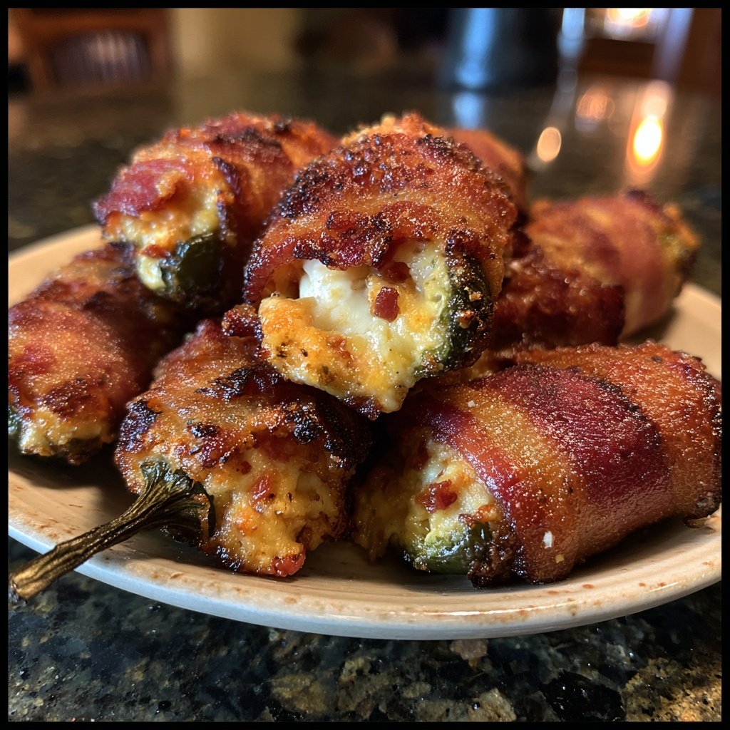 Bacon Wrapped Jalapeño Poppers
