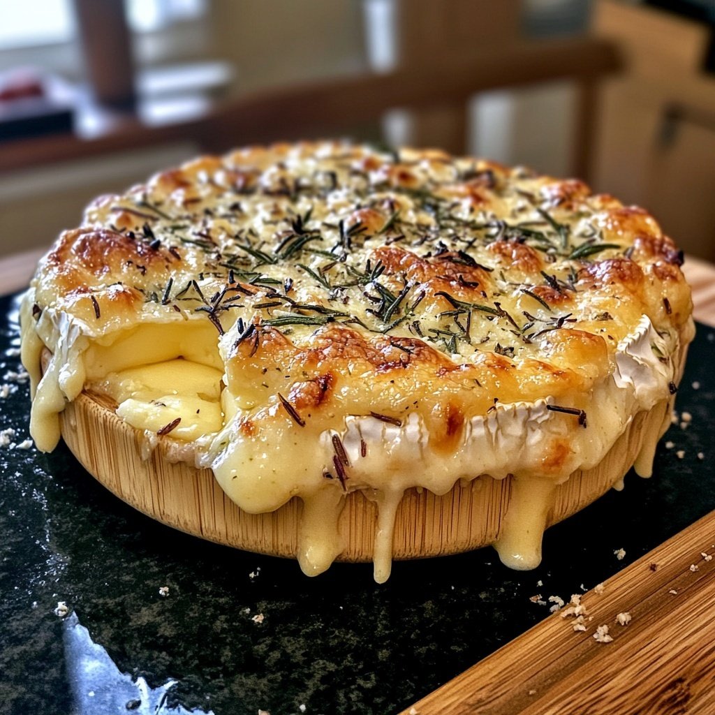 Baked Camembert with Rosemary and Garlic