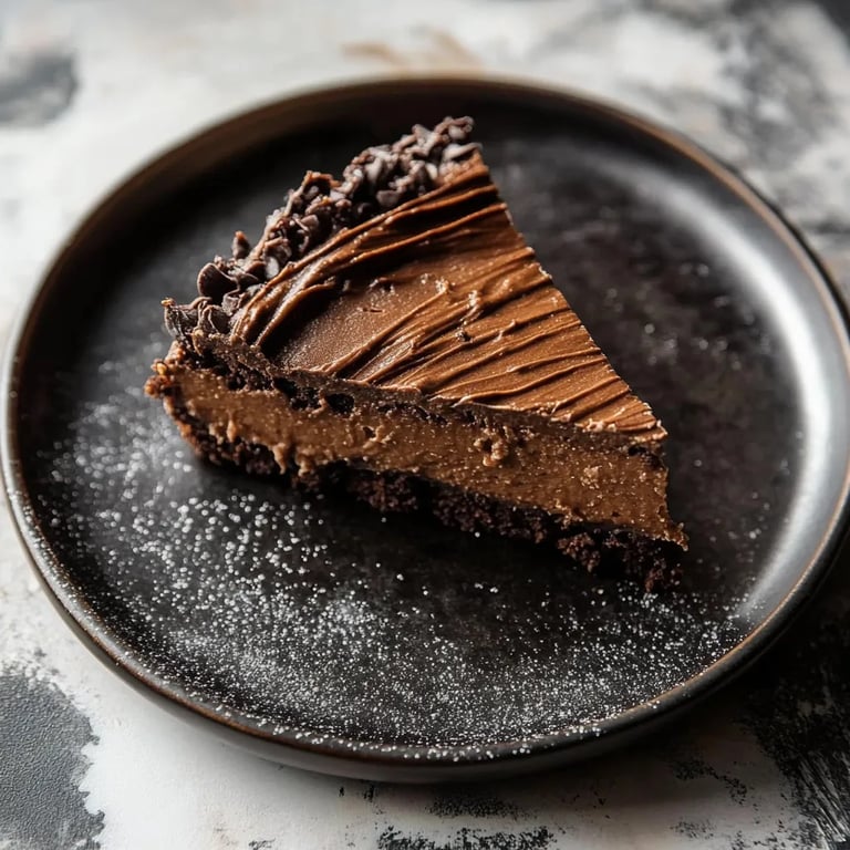 Chocolate Cottage Cheese Cheesecake