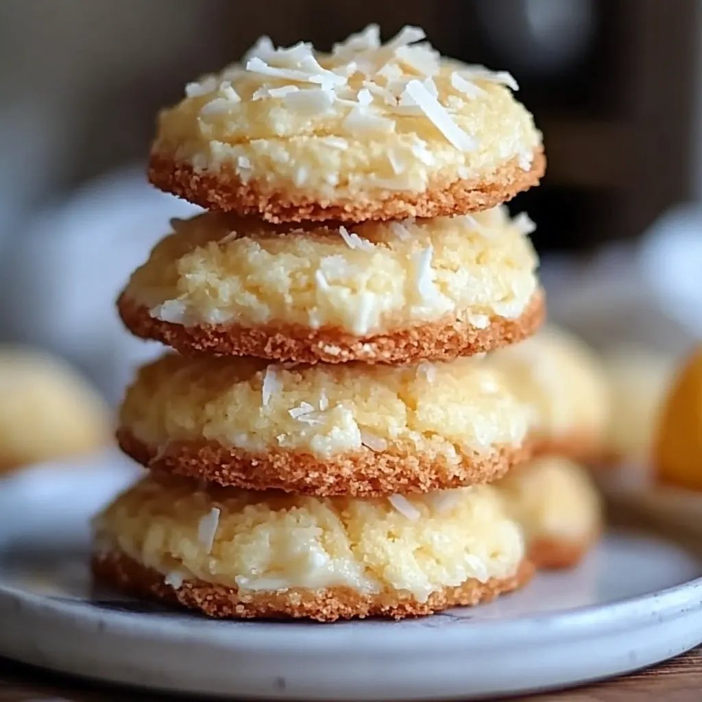 Lemon Coconut Cheesecake Cookies