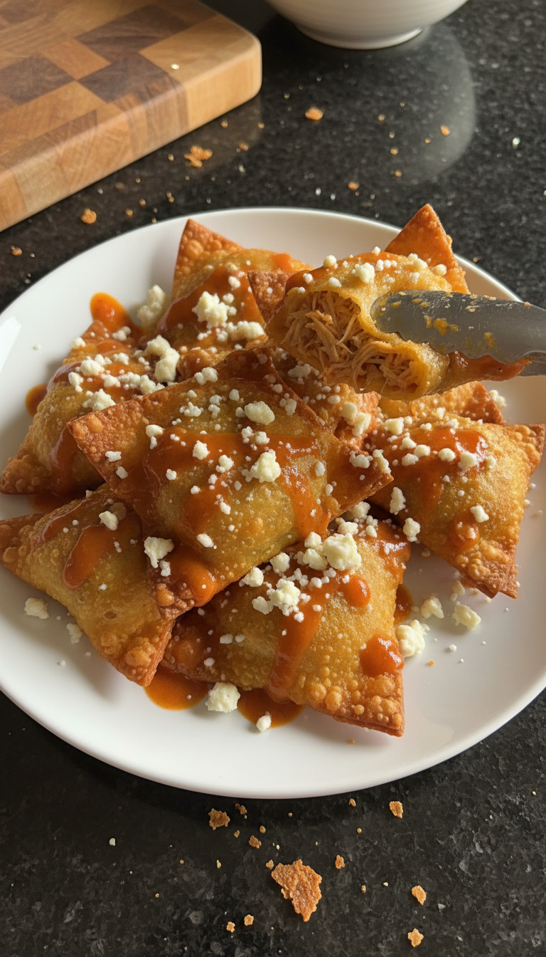 Buffalo Chicken Wontons